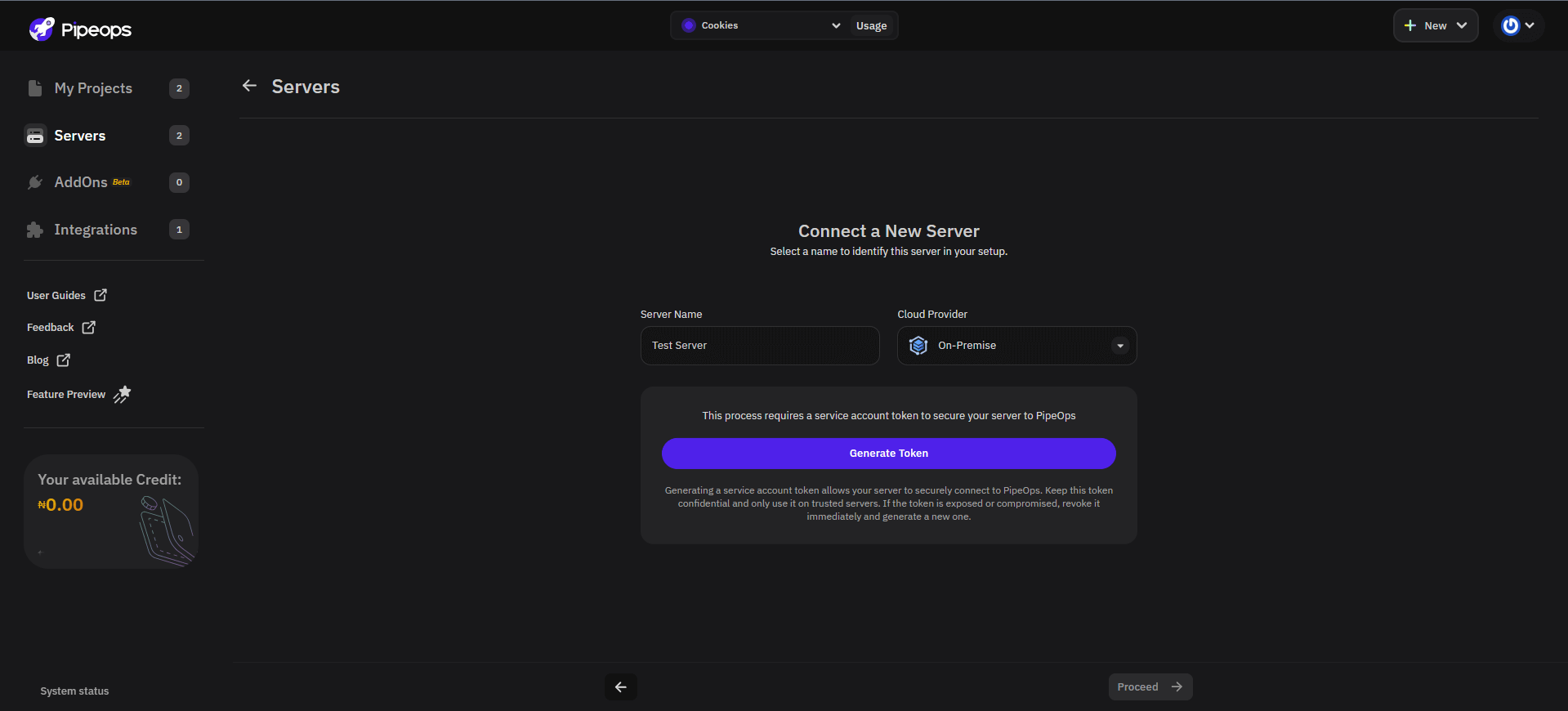 BYOS Setup Page